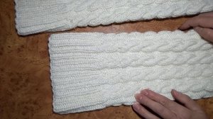 Гольфы вязанные спицами