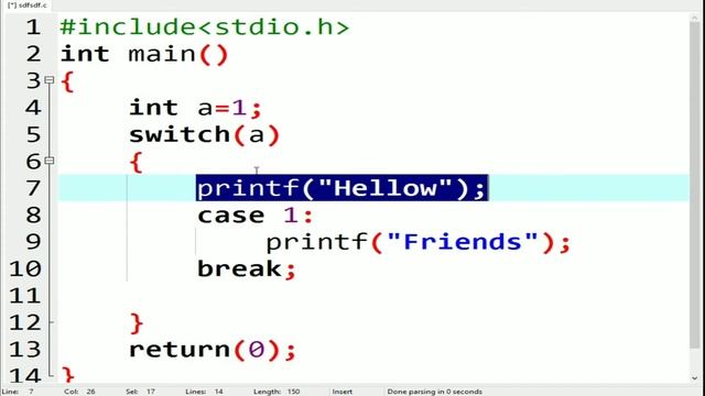 What happened when we use printf and scanf function in switch || simple Method Apply||#227 смотреть онлайн