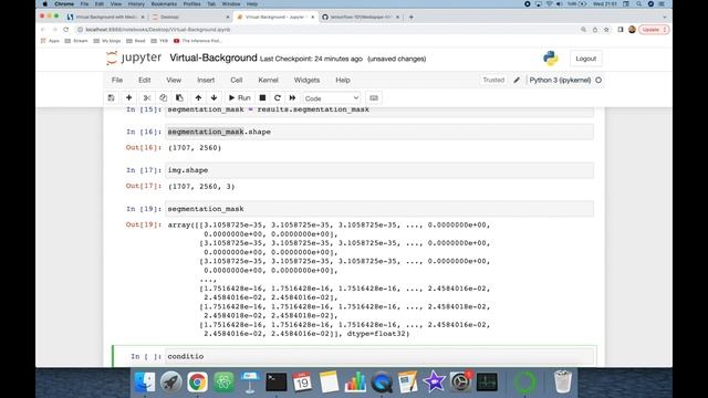 Zoom Style Virtual Background Setup with MediaPipe in Python смотреть онлайн