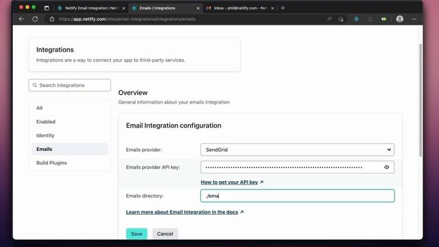 Netlify email integration смотреть онлайн