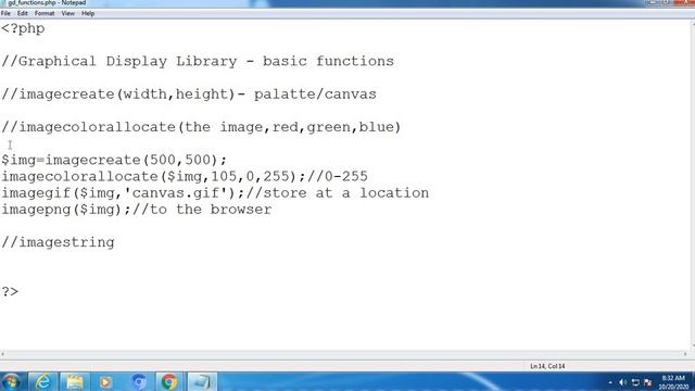 PHP's GD Library | Functions | Part 1 | Easy example in Gujarati смотреть онлайн