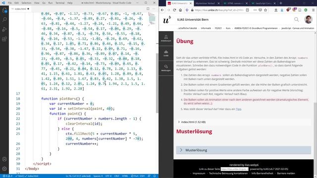 Grundkurs Programmieren - Musterlösung JavaScript Canvas und Animation смотреть онлайн