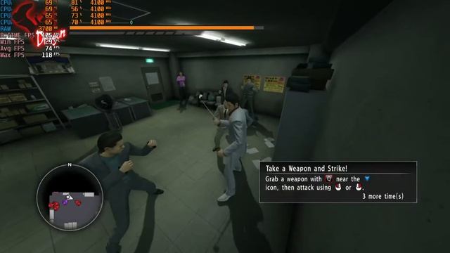 Yakuza Kiwami | Core i3-10100F | GT1030 смотреть онлайн