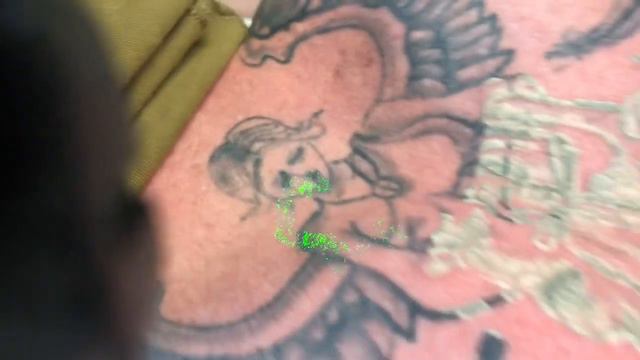 First laser tattoo removal large back angel tattoo смотреть онлайн