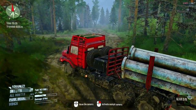 Spintires MudRunner | Mercedes-Benz Zetros 3643 Test Drive смотреть онлайн