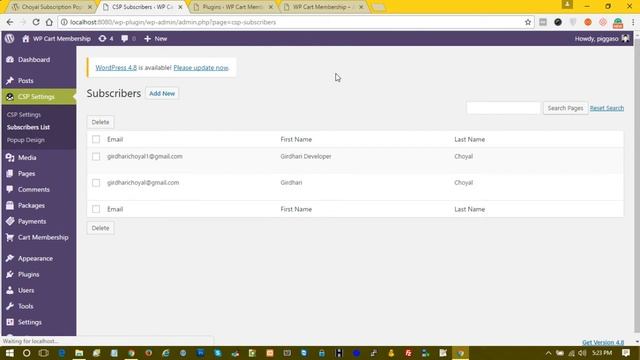 WordPress Plugin - Choyal Subscription Popup fully customizable popup and support mailchimp смотреть онлайн