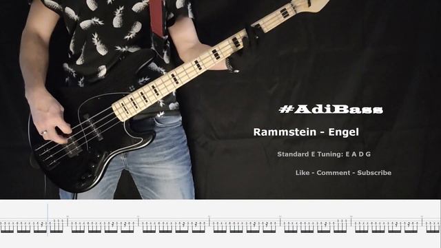 Engel - Rammstein (Bass Cover - Play Along Tabs - BassTabs)