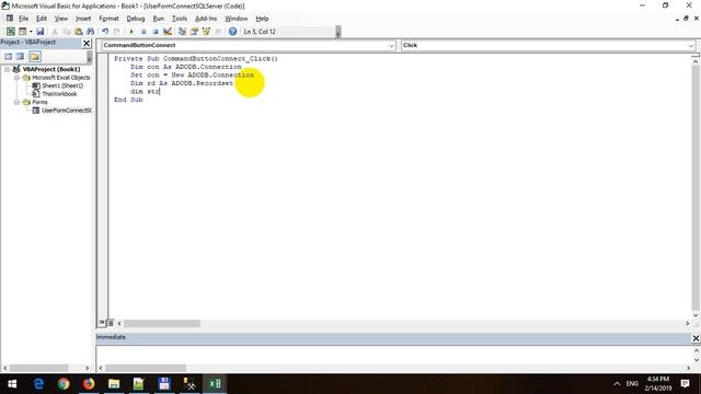 Connect SQL Server by VBA in Excel 2019 смотреть онлайн