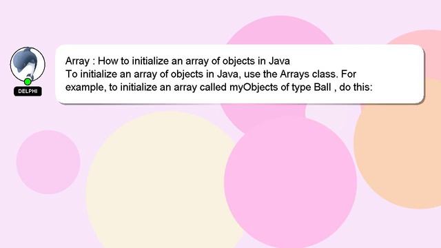 Array : How to initialize an array of objects in Java смотреть онлайн