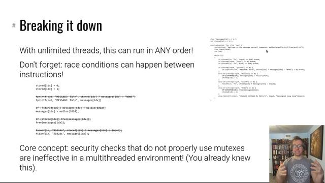 pwn.college - Advanced Exploitation - Heap Address Disclosure via Race Condition смотреть онлайн