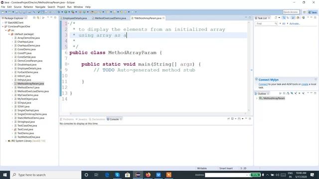 Java Programming Tutorial - 17 - Passing Array as a parameter to Method смотреть онлайн