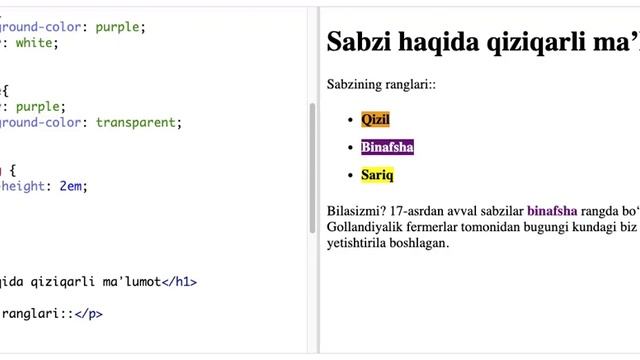 CSS: avlod selektorlari | HTML/CSS asoslari: veb sahifalar yasash | Dasturlash смотреть онлайн
