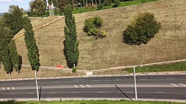 Новые пешеходные дорожки на откосе. Похвалинский съезд. Нижний Новгород // Сентябрь 2023 смотреть онлайн