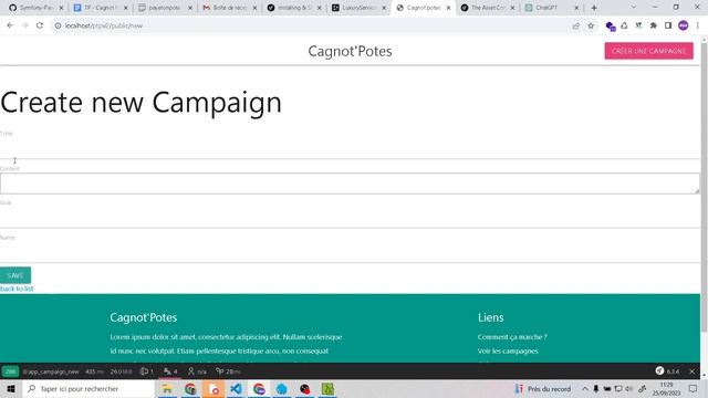 Symfony partie 2 crud campaign смотреть онлайн