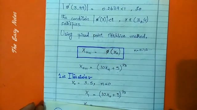 Fixed Point Iteration method in hindi with Example | Numerical Computing notes | Part 2 смотреть онлайн