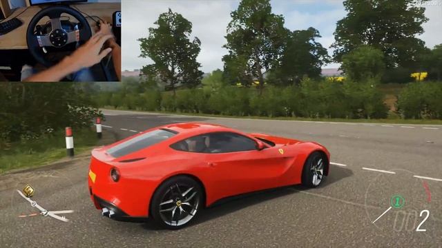 Ferrari F12 Berlinetta - Forza Horizon 4 | Logitech g27 gameplay смотреть онлайн