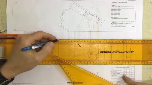 Two point perspective drawing Gr12exam 2021 смотреть онлайн