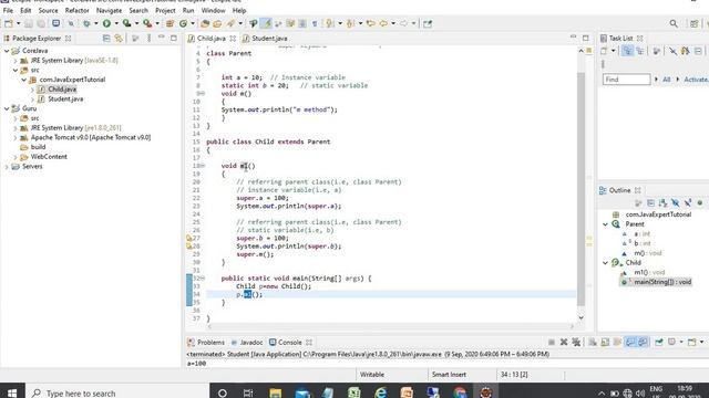 Super and This Keyword in Java смотреть онлайн