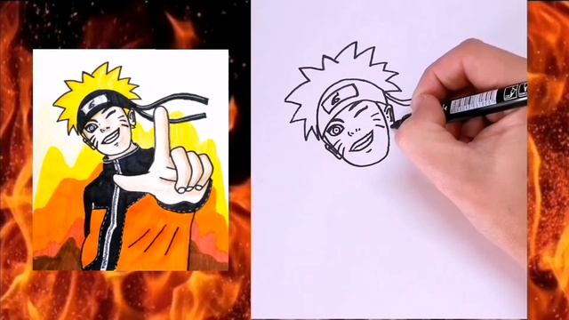 Naruto Uzumaki. Как нарисовать Удзумаки Наруто. смотреть онлайн