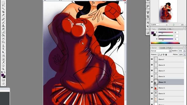 speedpaint photoshop Manga/ Anime girl смотреть онлайн