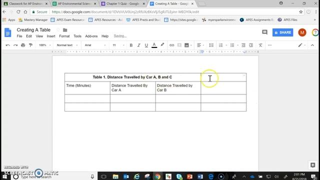 Creating a Table in Google Docs смотреть онлайн