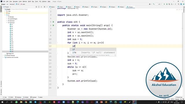 JAVA SE. 4 САБАҚ. FOR. WHILE. LOOP. АҚЖОЛ КНЯЗОВ смотреть онлайн