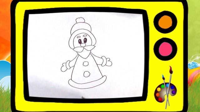 Как нарисовать Деда Мороза /How to draw Santa Claus. Оживающие рисунки смотреть онлайн