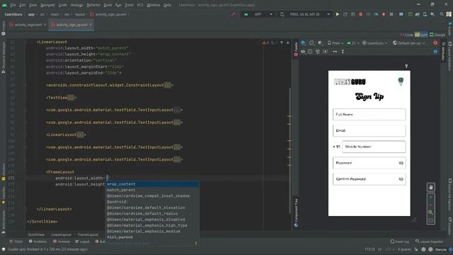 How to create Login and Sign Up Page UI using Android Studio | With Source Code ? смотреть онлайн