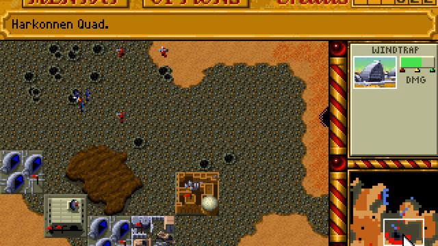 Dune II: Battle For Arrakis (MS-DOS) 1-3 Missions, Harkonnen 1992, Westwood
