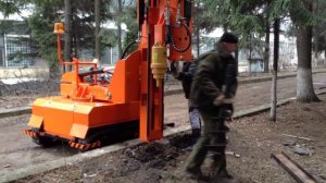 Сваебойная установка МСУ -800-03 (1200)  в работе