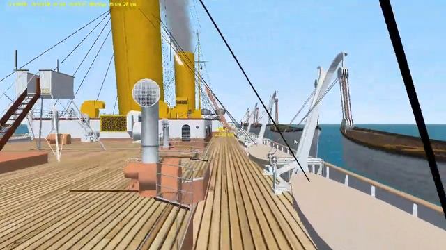 H.M.H.S. Britannic sailing through the Strait of Gibraltar w/ interiors смотреть онлайн