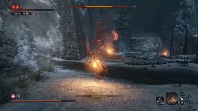 Sekiro - How to use effectively use the Suzaku's Lotus Umbrella against Demon of Hatred смотреть онлайн