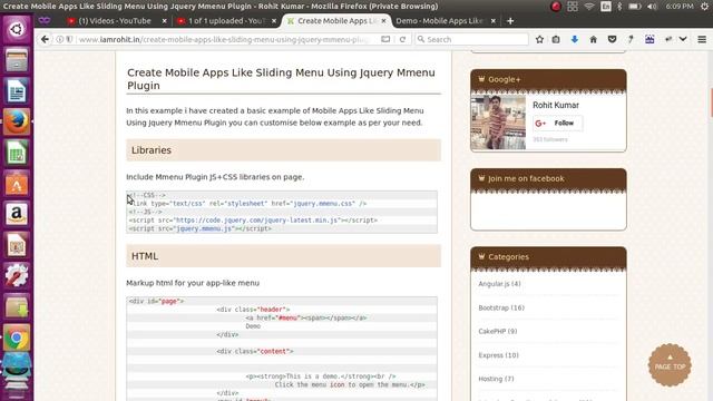 Create Mobile Apps Like Sliding Menu Using Jquery Mmenu Plugin смотреть онлайн