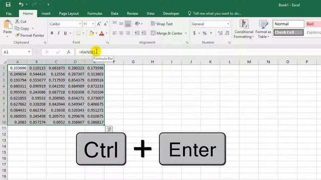 How to Generate Random Decimal Numbers between 0 and 1 - Excel Hacks смотреть онлайн