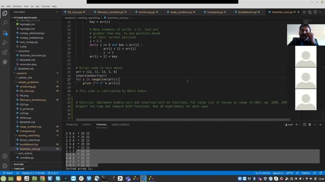 Python Bootcamp Session 2: Arrays, Function and Recursion смотреть онлайн