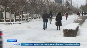 Пурга бушует на Ставрополье