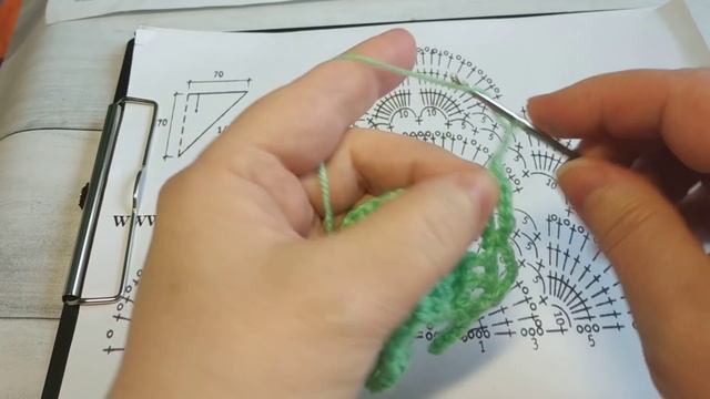 #12 КАК ЧИТАТЬ СХЕМУ КРЮЧКОМ.УРОК 2.ШАЛЬ КРЮЧКОМ.БАКТУС смотреть онлайн