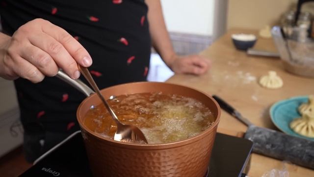 Жареный хинкали. Вы такое пробовали?