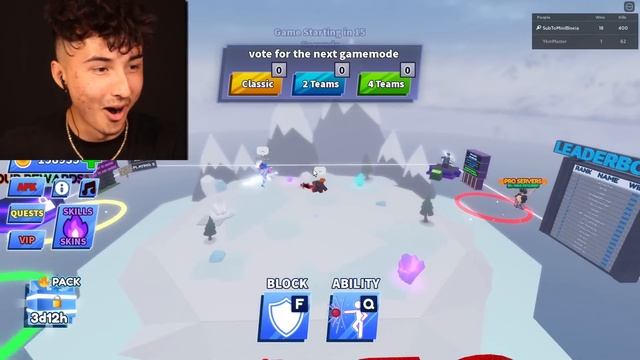 I 1v1'ed a Streamer And he BROKE HIS CAMERA..(Roblox Blade Ball) смотреть онлайн