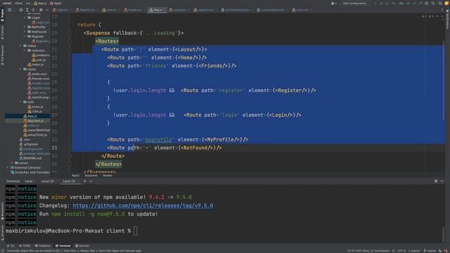 React JS - Социальная сеть (3) смотреть онлайн