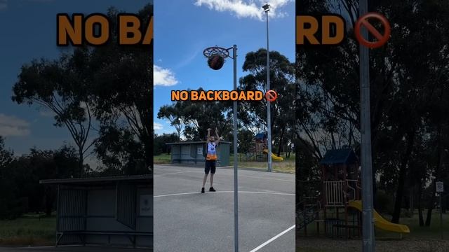 Basketball hoop with No Backboard⁉️ #basketball #australia #shorts #dunk смотреть онлайн