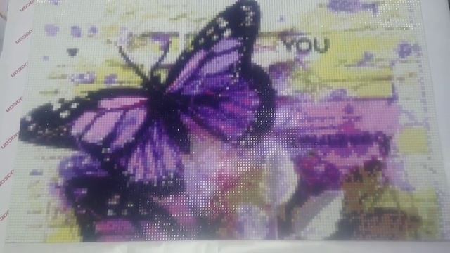 Алмазная вышивка. Яркие бабочки ?. смотреть онлайн