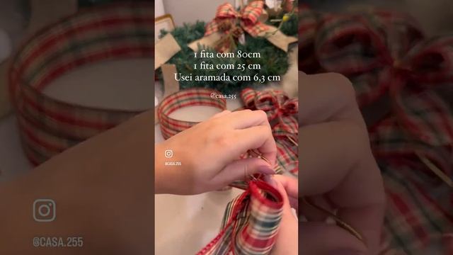 Salva esse modelo de Laço de Natal bem fácil para você decorar sua árvore! #natal #arvoredenatal смотреть онлайн