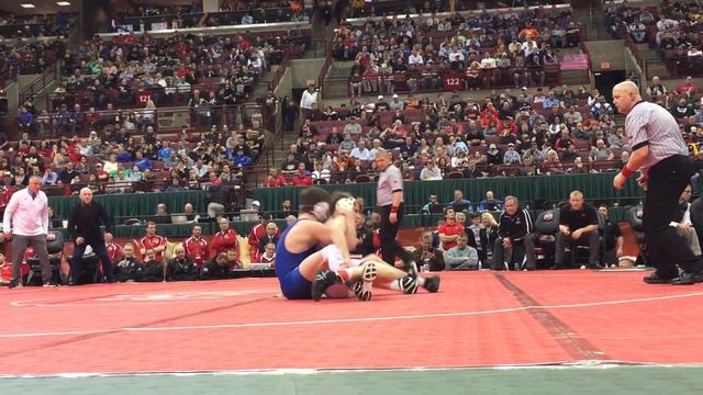 160 lbs 2018 OHSAA State D1 Final Jaden Mattox, Central Crossing vs Austin Murphy, Elder смотреть онлайн