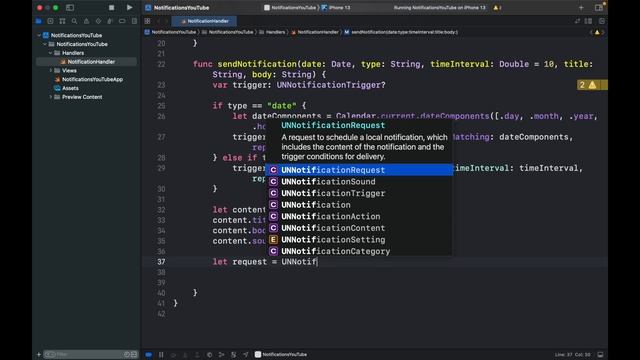 How to create Local Notifications on iOS with SwiftUI (Xcode) смотреть онлайн