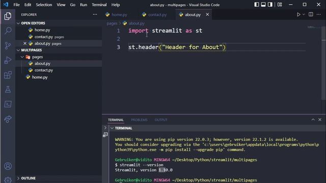 Streamlit Update - Multipages made easy! - Streamlit 1.10.0 смотреть онлайн