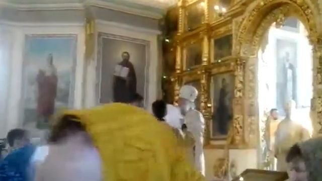 Служба в Покровском Соборе (Крестный Ход в Коробейниково 2017) смотреть онлайн
