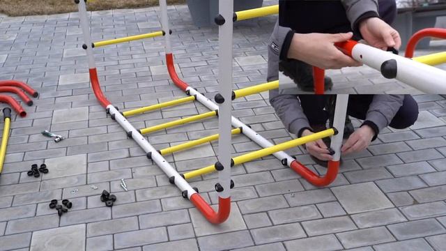 ▶Как собрать детский спортивный комплекс ROMANA Веселая лужайка-2. Инструкция по сборке. смотреть онлайн