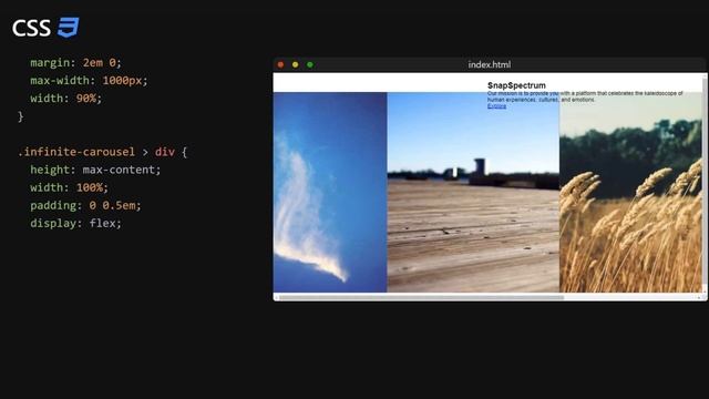 Build A Responsive Hero Section With An Infinite Carousel | HTML, CSS, JavaScript смотреть онлайн
