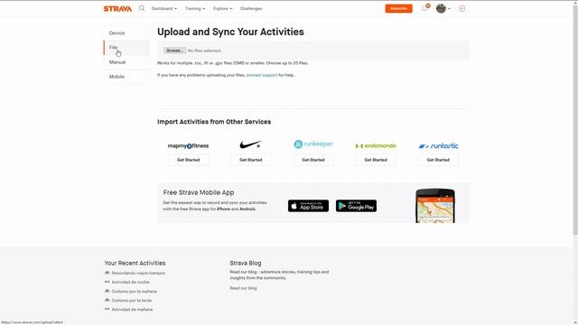 SUBIR ACTIVIDADES DE GARMIN A STRAVA MANUALMENTE смотреть онлайн